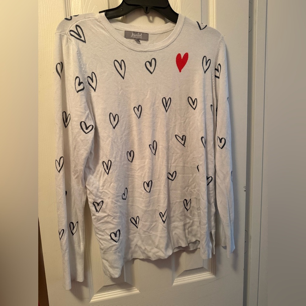 Heart Pattern Sweater Large